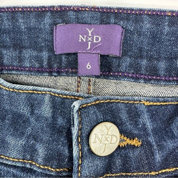 NYDJ Women's Dark Wash Mid-Rise Skinny Fit Denim Jeans 6/W28.25/L27.5 - Picture 5 of 11